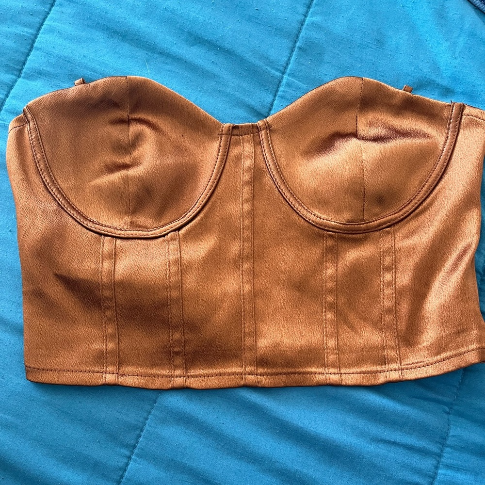 Satin Bustier Cami Top